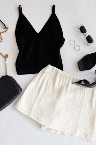 SET LUNA KNIT -SHORT LINO